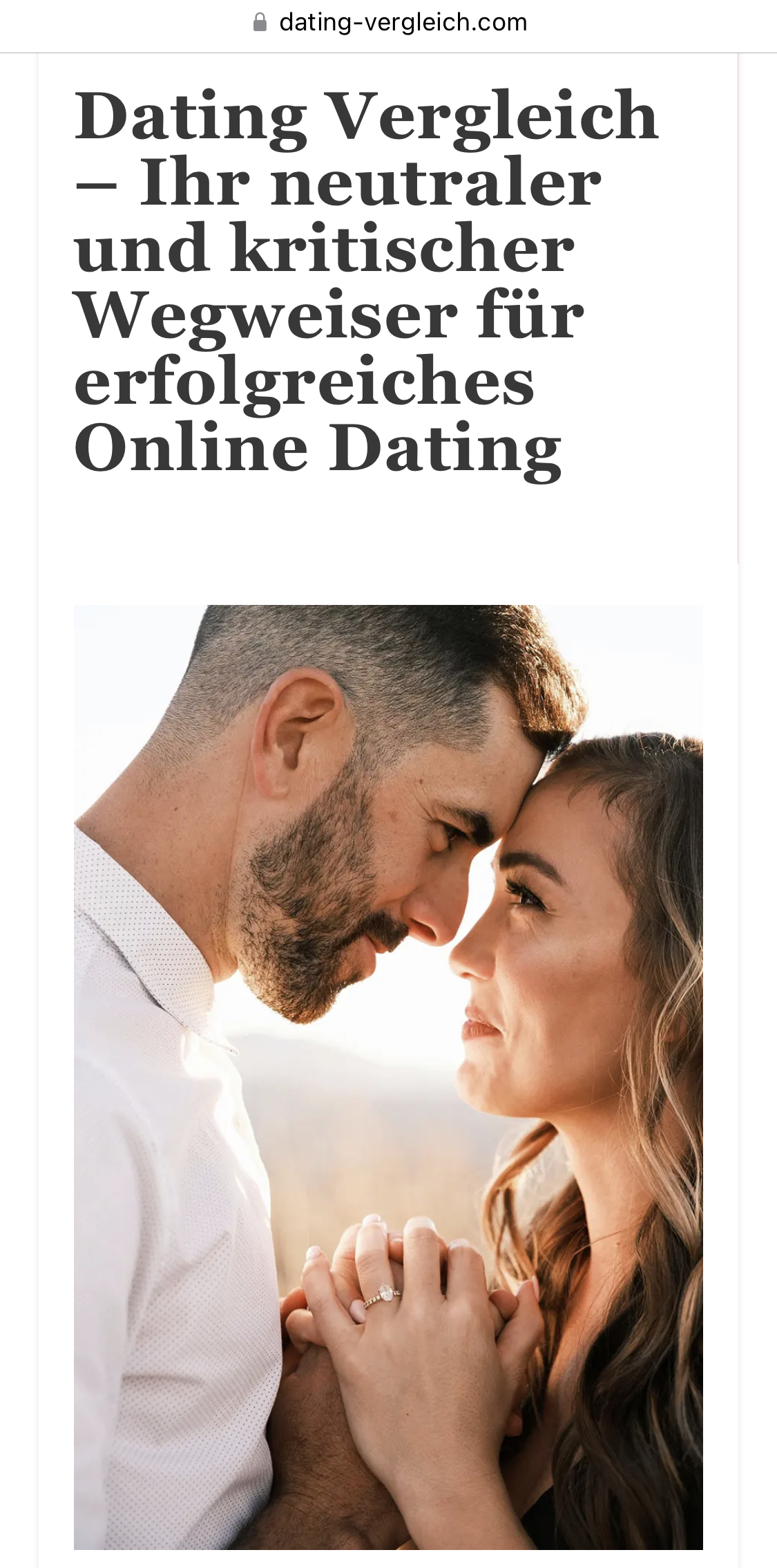 Dating-Vergleichseite 