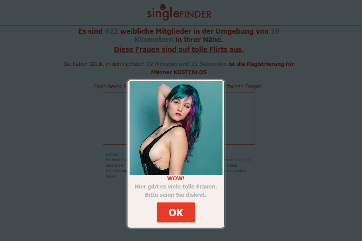 Affäre finden mit SingleFINDER – Dating App für direkte Kontakte & schnelles Kennenlernen
